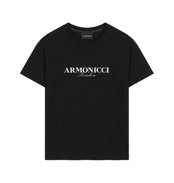 Oversized Jet Black London T-Shirt